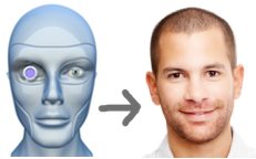 Droid turns into a human